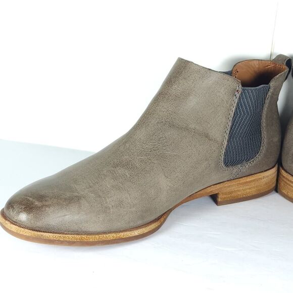 Kork Ease Women's Kama US 8,5M Taupe Leather Chelsea Ankle Booties Boots - Picture 8 of 14